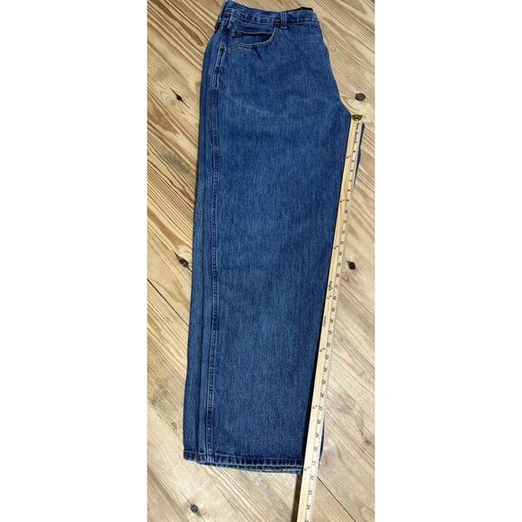 Redhead Mens Loose Fit Tapered Blue Jeans Size 42x32 - Picture 6 of 6